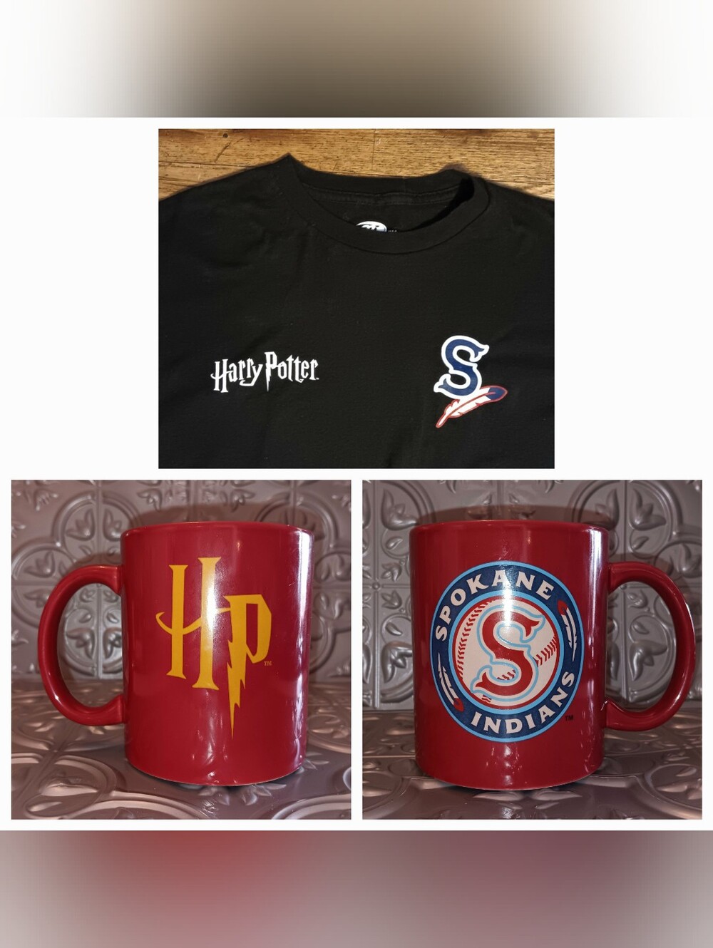 Spokane Indians Harry Potter t-shirt & coffee cup MiLB Colorado Rockies MLB